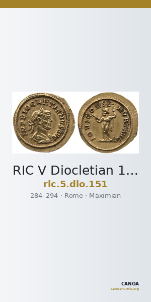 RIC V Diocletian 151 — CANOA
