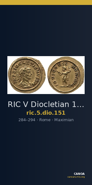 RIC V Diocletian 151 — CANOA