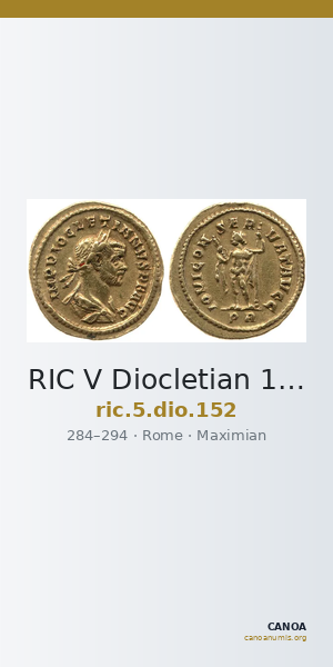 RIC V Diocletian 152 — CANOA
