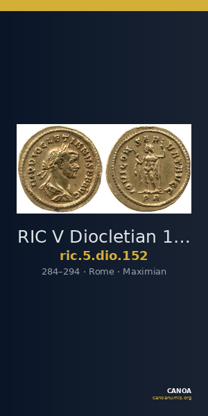 RIC V Diocletian 152 — CANOA