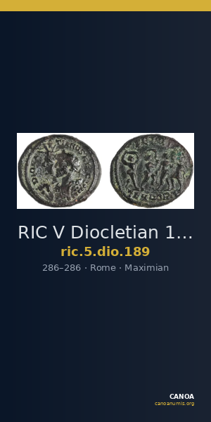 RIC V Diocletian 189 — CANOA