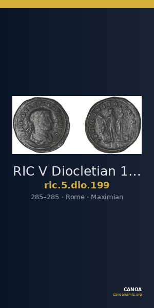 RIC V Diocletian 199 — CANOA