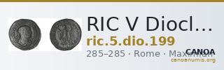 RIC V Diocletian 199 — CANOA