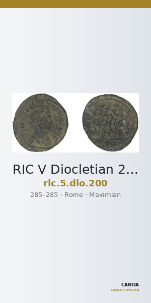 RIC V Diocletian 200 — CANOA