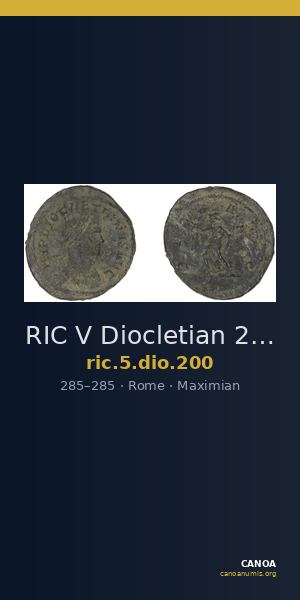 RIC V Diocletian 200 — CANOA