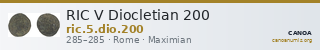 RIC V Diocletian 200 — CANOA