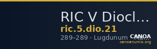 RIC V Diocletian 21 — CANOA