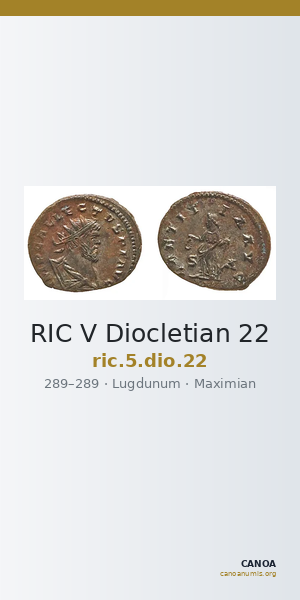 RIC V Diocletian 22 — CANOA