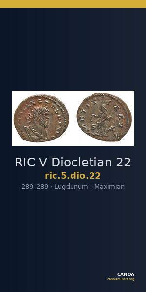 RIC V Diocletian 22 — CANOA