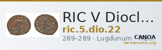 RIC V Diocletian 22 — CANOA