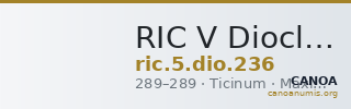 RIC V Diocletian 236 — CANOA
