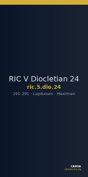 RIC V Diocletian 24 — CANOA