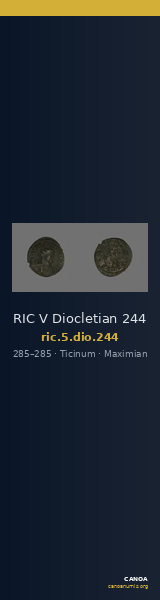 RIC V Diocletian 244 — CANOA