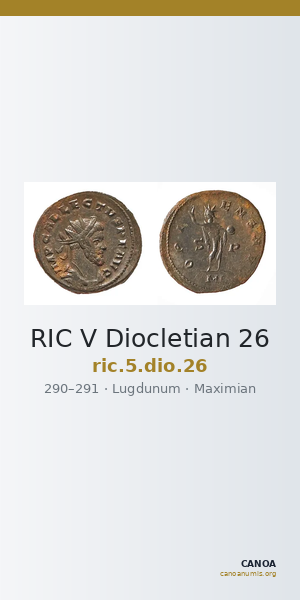 RIC V Diocletian 26 — CANOA