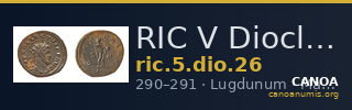 RIC V Diocletian 26 — CANOA