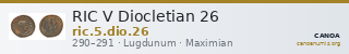 RIC V Diocletian 26 — CANOA
