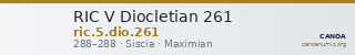 RIC V Diocletian 261 — CANOA