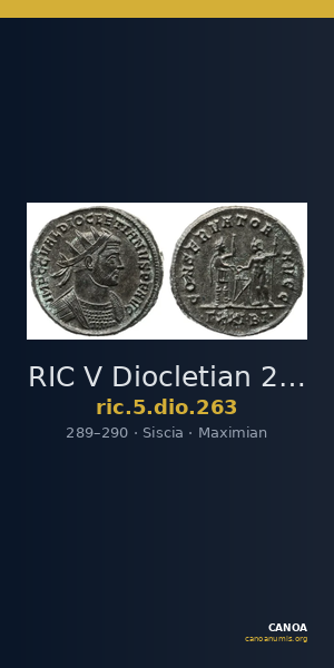 RIC V Diocletian 263 — CANOA