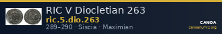 RIC V Diocletian 263 — CANOA
