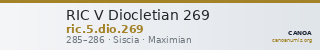 RIC V Diocletian 269 — CANOA
