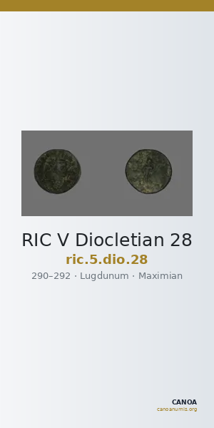 RIC V Diocletian 28 — CANOA