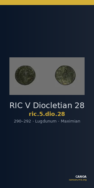 RIC V Diocletian 28 — CANOA