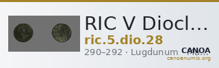 RIC V Diocletian 28 — CANOA