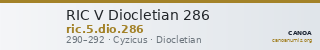 RIC V Diocletian 286 — CANOA