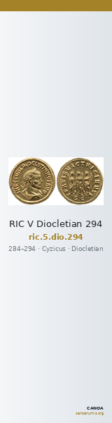RIC V Diocletian 294 — CANOA