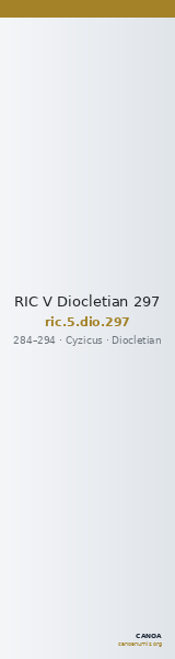 RIC V Diocletian 297 — CANOA