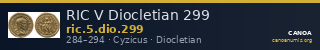 RIC V Diocletian 299 — CANOA