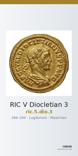 RIC V Diocletian 3 — CANOA