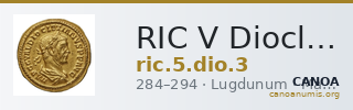 RIC V Diocletian 3 — CANOA