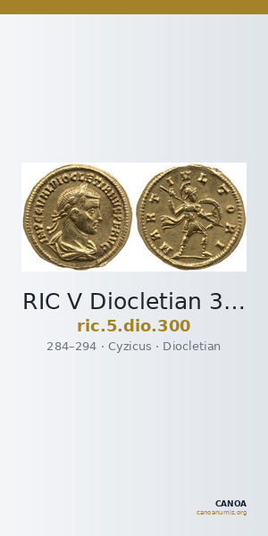 RIC V Diocletian 300 — CANOA