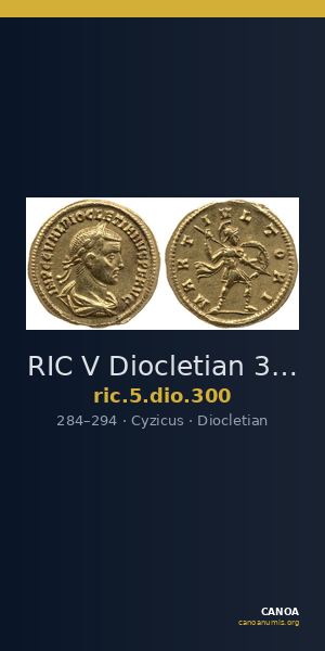 RIC V Diocletian 300 — CANOA