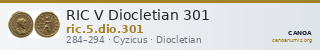 RIC V Diocletian 301 — CANOA