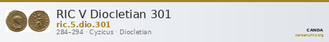RIC V Diocletian 301 — CANOA