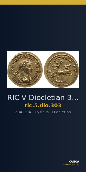 RIC V Diocletian 303 — CANOA