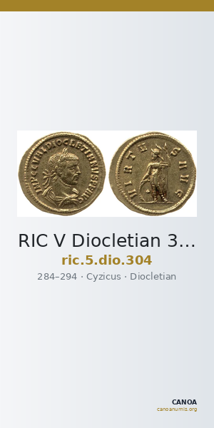 RIC V Diocletian 304 — CANOA