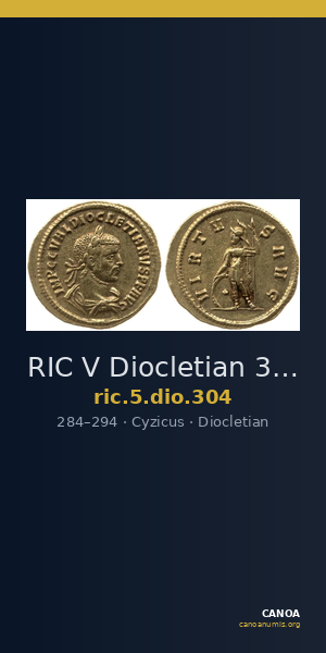 RIC V Diocletian 304 — CANOA