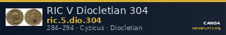 RIC V Diocletian 304 — CANOA