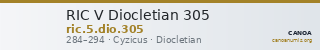 RIC V Diocletian 305 — CANOA