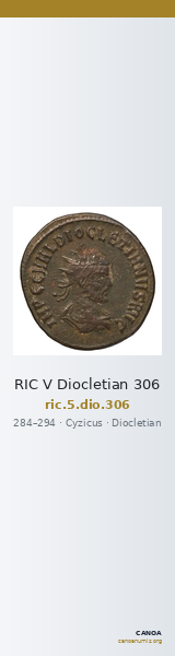 RIC V Diocletian 306 — CANOA