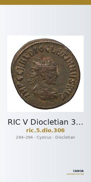 RIC V Diocletian 306 — CANOA
