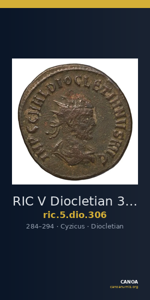 RIC V Diocletian 306 — CANOA