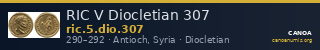 RIC V Diocletian 307 — CANOA