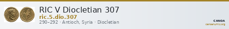 RIC V Diocletian 307 — CANOA