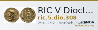 RIC V Diocletian 308 — CANOA