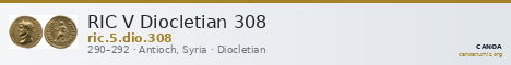 RIC V Diocletian 308 — CANOA