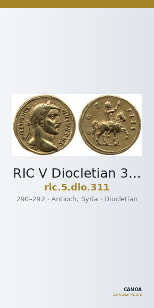 RIC V Diocletian 311 — CANOA